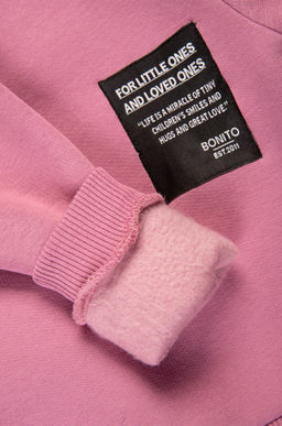 Теплый костюм для девочки из футера с начесом Bonito  фото 3