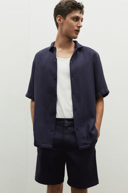 Camisa resort con textura Regular Fit