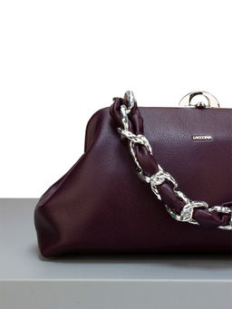 LACCOMA сумка Паола-22-Л815-ежевичный эко кожа хлопок фото 5