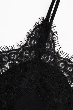 Top de tirantes con ribete de encaje - H&m фото 5