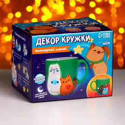 Набор для декора кружки полимерной глиной Котики - Школа талантов фото 2