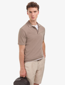 Koyu Vizon Regular Fit %100 Pamuk K_vr_lmaz Polo Yaka Basic Ti__rt