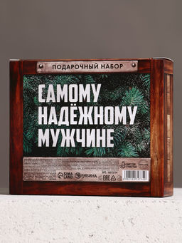 Гель для душа «Надёжному мужчине», набор 4×100 мл, Чистое счастье