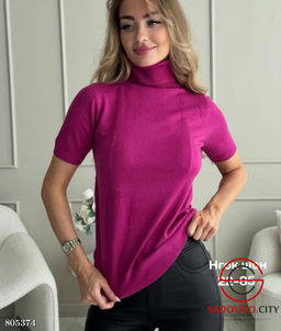 Водолазки женская с коротким рукавом