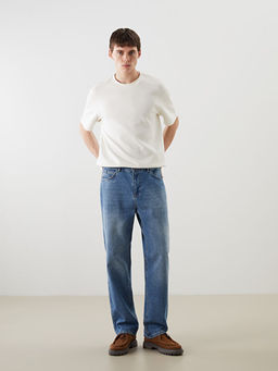 Loose Fit Erkek Jean Pantolon
