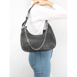 Сумка женская искусственная кожа FR-6620-1, 1отд+еврокарм, плечевой ремень, черный SALE 258368 - Adelia фото 5