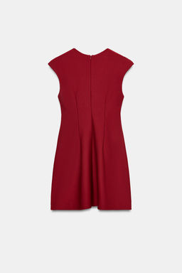 VESTIDO ESCOTE PICO CREPE / Rojo - Zara фото 6