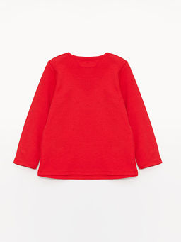 Bisiklet Yaka Uzun Kollu Bask?l? K?z Bebek Pijama Tak?m?