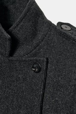 ZW COLLECTION LIMITED EDITION LONG WOOL COAT - Zara фото 10