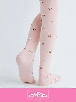 (Omsa) Collant 12P43-1 (розочки) rosa chiaro