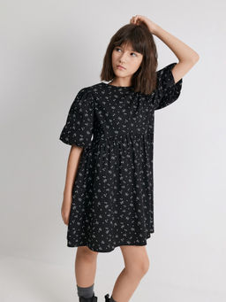 ACOOLA / Платье детское для девочек Ketrin черный принт  фото 4