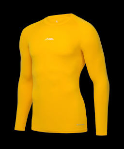 Футболка компрессионная с длинным рукавом JOGEL CAMP PerFormDRY Baselayer LS Tee, желтый