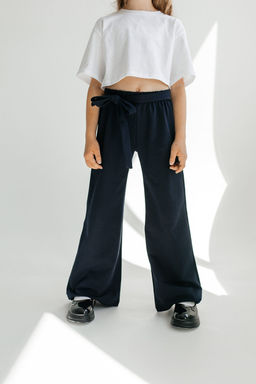 Брюки Ефросинья, цвет Т.Синий, состав 74% х/б, 20% пэ, 6%лайкра - 5+ фото 3