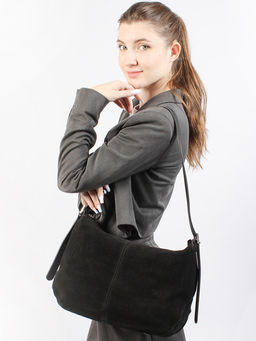 LACCOMA сумка 18512-F-черный натуральная замша полиэстер