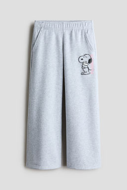 Joggers en tejido sudadera con motivos estampados