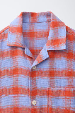 CAMISA CUADROS R?STICA / Rojo - Zara фото 4
