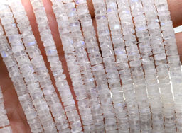 Бусины из натурального лунного камня (адуляр) диски 4*2мм, 32см, 140 бусин Радуга камня