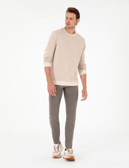 Bej Regular Fit Sweatshirt - Pierre cardin фото 4