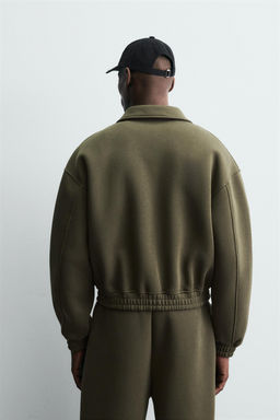 NEOPRENE-EFFECT BOXY FIT JACKET - Zara фото 13