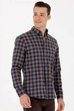 U. S. Polo Assn Мужская темно-синяя рубашка с длинным рукавом - U.s. polo assn фото 10