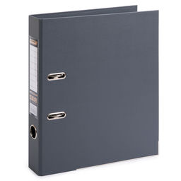 Expert Complete Регистратор PVC, 2-х стороннее покрытие, мет.уг. 50 мм 50 шт. Premier A4 арочный механ. (разб.) лён серый ЕС100161015