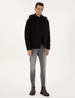 Siyah Kap__onlu _i_me Mont - Pierre cardin фото 4