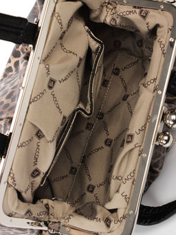 LACCOMA сумка Аурора-HL040-леопард темно-коричневый эко кожа хлопок