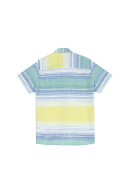 Неоново-желтая рубашка с коротким рукавом для мальчика Неожиданная скидка в корзине - U.s. polo assn фото 3