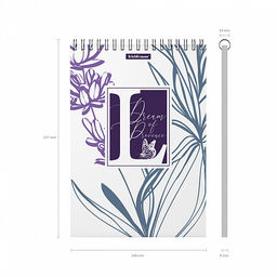 Цена за 4 шт. Блокнот с пластиковой обложкой на спирали ErichKrause Lavender, А5, 80 листов, клетка  фото 4