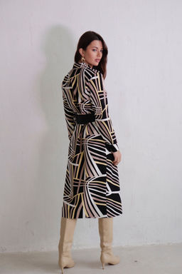 Платье-рубашка с английским воротником принт - Martichelli фото 49