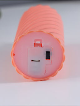 Светодиодная свеча, ночник LED RISALUX «Свидание», 3×AG13, оранжевый, 5×5×11 см