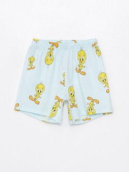 Beli Lastikli Tweety Bask?l? K?z ?ocuk Pijama ?ort