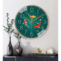 Часы настенные интерьерные «Рыбки», бесшумные, d=30 см, от батарейки 1хАА