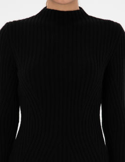 Siyah Slim Fit Triko Elbise - Pierre cardin фото 5