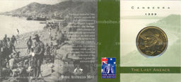 Монета 1 доллар 1999 года С Австралия Последние из АНЗАК (в блистере)