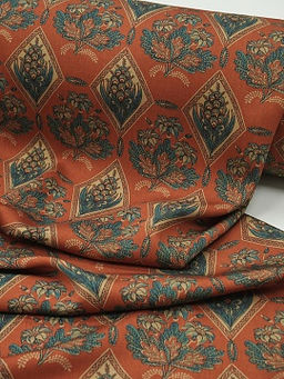 Штапель Премиум Акмаль цв.темно-кирпичный, ш.1.5м, вискоза-100%, 125гр/м.кв