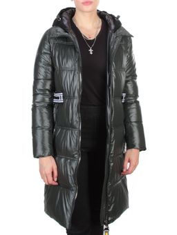 2193 DARK GREEN Куртка зимняя женская AIKESDFRS (200 гр. холлофайбера) - Фабричный китай фото 6