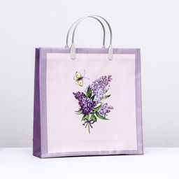 Цена за 5 шт. Пакет Удивительная сирень, мягкий пластик, 29 х 29,5 х 9 см, 140 мкм