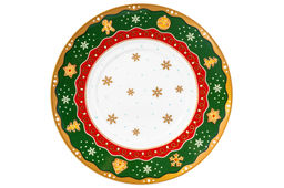 Чайн. пара 2 пр. 250 мл 12,5*9,5*7 см Новогодняя елка зеленый узор, NEW BONE CHINA - Elan gallery фото 10