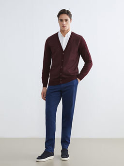 Standart Kal?p V Yaka Erkek Triko H?rka