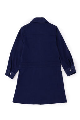 Темно-синее тканое платье для девочки - U.s. polo assn фото 2