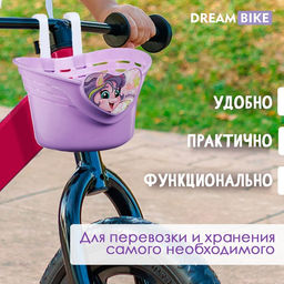 Корзинка детская Dream Bike Пони, цвет фиолетовый  фото 3