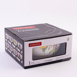 60163 Супница 580мл Лимонный праздник доломит LR (х24) - Lorane фото 4