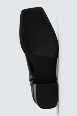 LEATHER HEELED BOOTS - Zara фото 14