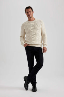 Длинные атласные брюки прямого кроя стандартного кроя - Defacto фото 2