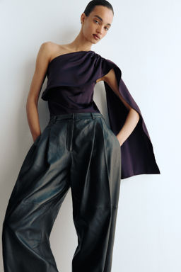 Top de sat?n con fular decorativo - H&m фото 3