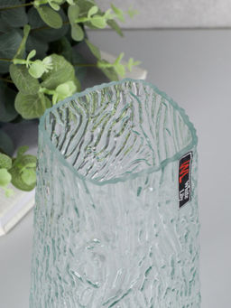 Ваза для цветов 20 см с ЛОГО прозрачная / WRD-138 /уп 24/ без и/уп745973 - ГалеонТрейд фото 3