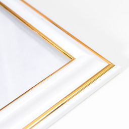 Фоторамка для фото 21×30 см Jillian, пластик, молоко