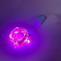 Гирлянда для Елки Роса розовая 20 веток 3 м (арт. 0003)