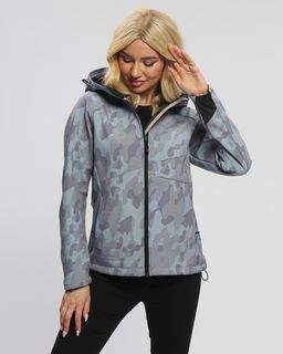 Ветровка MTFORCE женская softshell серого цвета 2207-1Sr  фото 6